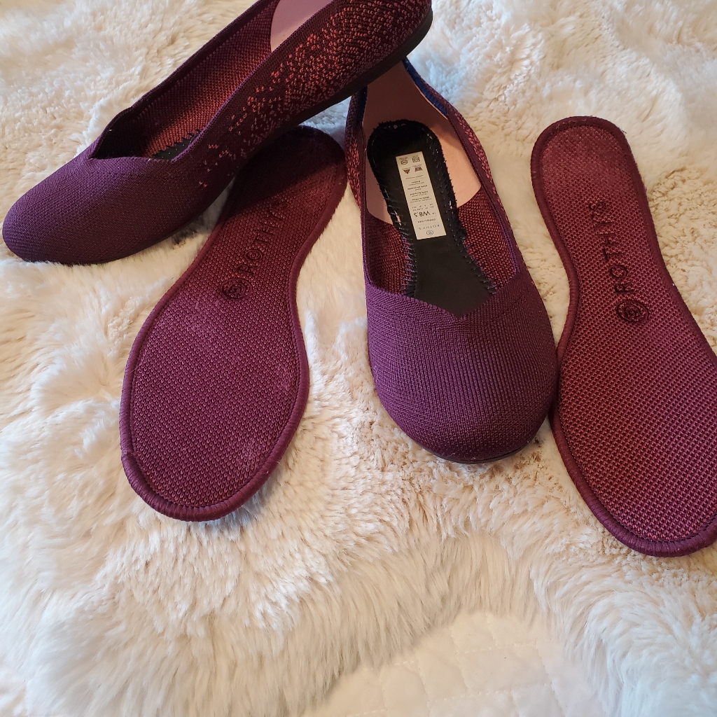 Rothy's Fig Python Flats